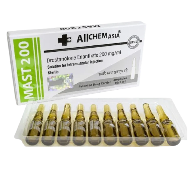 MAST 200 (Drostanolone Enanthate) Allchem Asia 200 мг/мл, 10 ампул